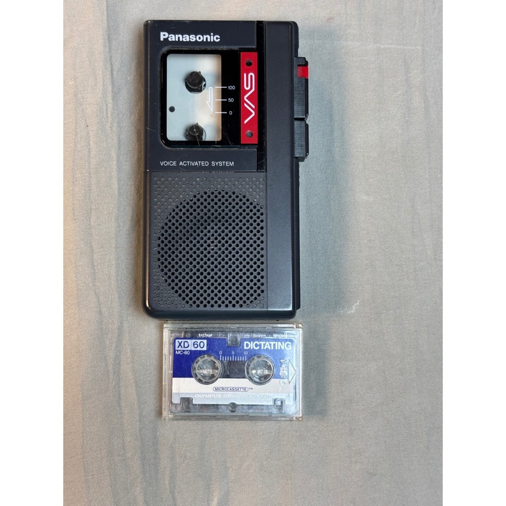Panasonic RN-115 Microcassette Recorder VAS Voice Activated System with Tape